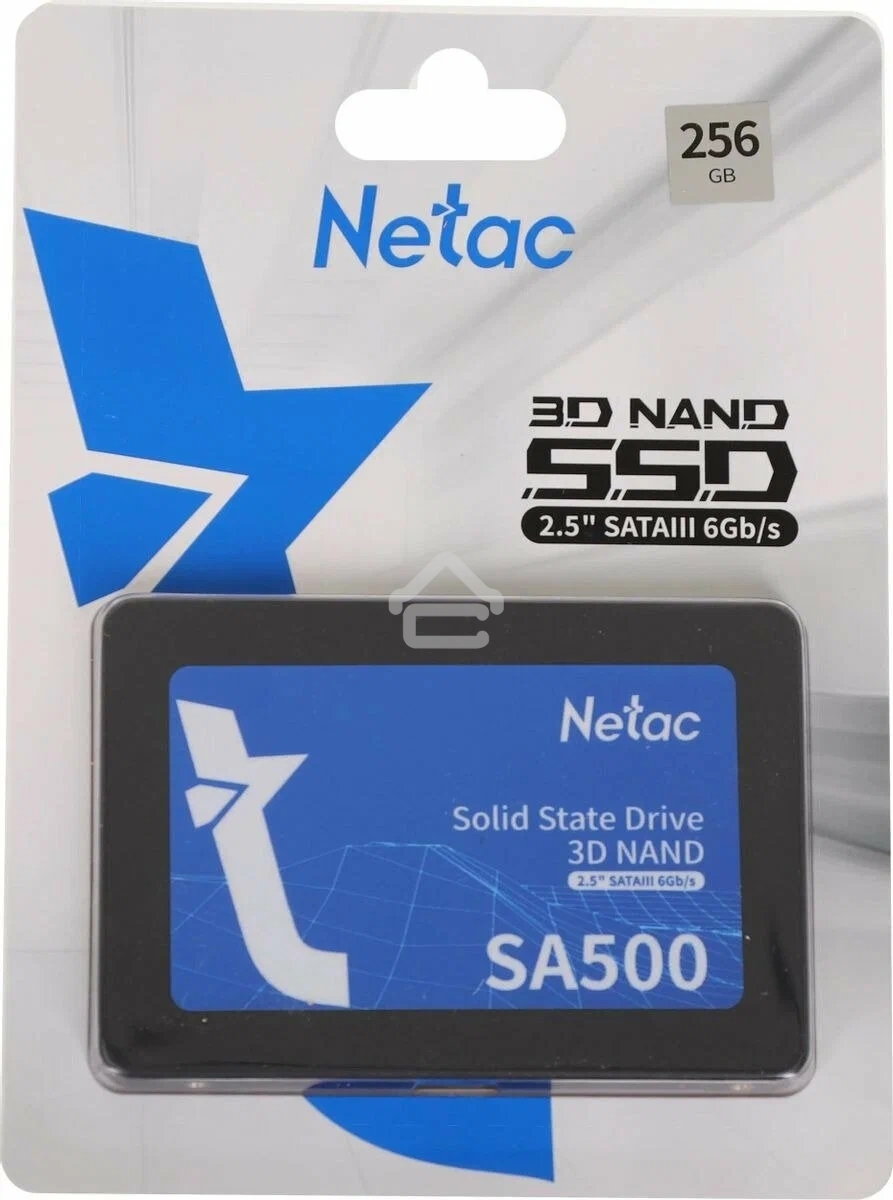 Накопитель SSD Netac SA500, 256Gb, SATA III, 2.5