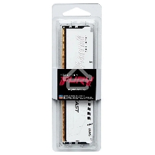 Оперативная память Kingston Fury Beast, DDR5, 16Gb (1x16Gb), 6000MHz, CL36, DIMM, с радиатором, белый