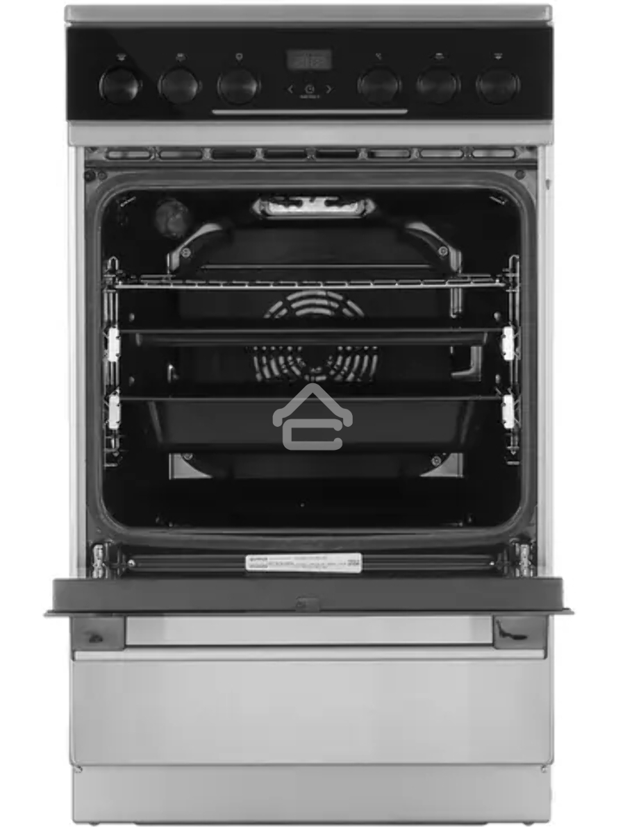 Плита электрическая Gorenje GEC5C61XPA серебристый, конфорок 4 электрических, духовка 70 л, 50 см x 85 см x 59.4 см