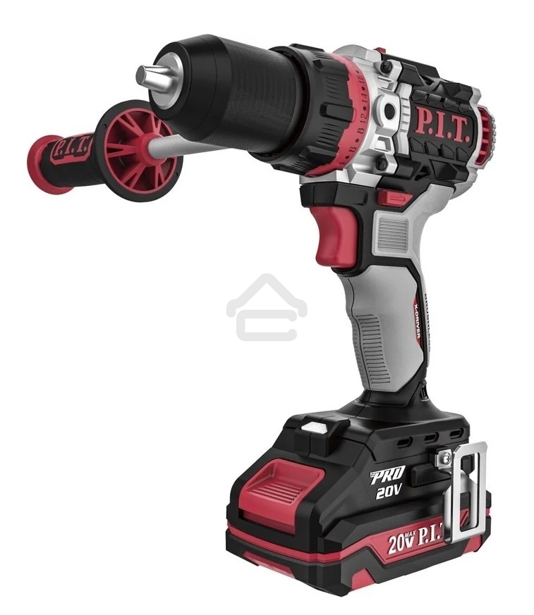 Дрель-шуруповерт аккумуляторная P.I.T. PSB20H-13D/1, Аккумуляторная, 20В, Ударная, Кейс