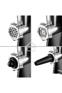 Мясорубка Redmond RMG-1223 1000Вт черный/серебристый