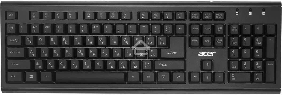 Клавиатура + мышь Acer OKR120 клав:черный мышь:черный USB беспроводная Multimedia