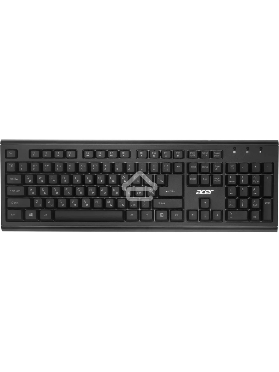 Клавиатура + мышь Acer OKR120 клав:черный мышь:черный USB беспроводная Multimedia