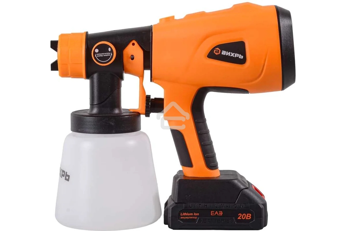 Краскопульт аккумуляторный АКП-20Li (в комплекте 1 АКБ и ЗУ)