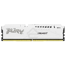 Оперативная память Kingston Fury Beast, DDR5, 16Gb (1x16Gb), 6000MHz, CL36, DIMM, с радиатором, белый