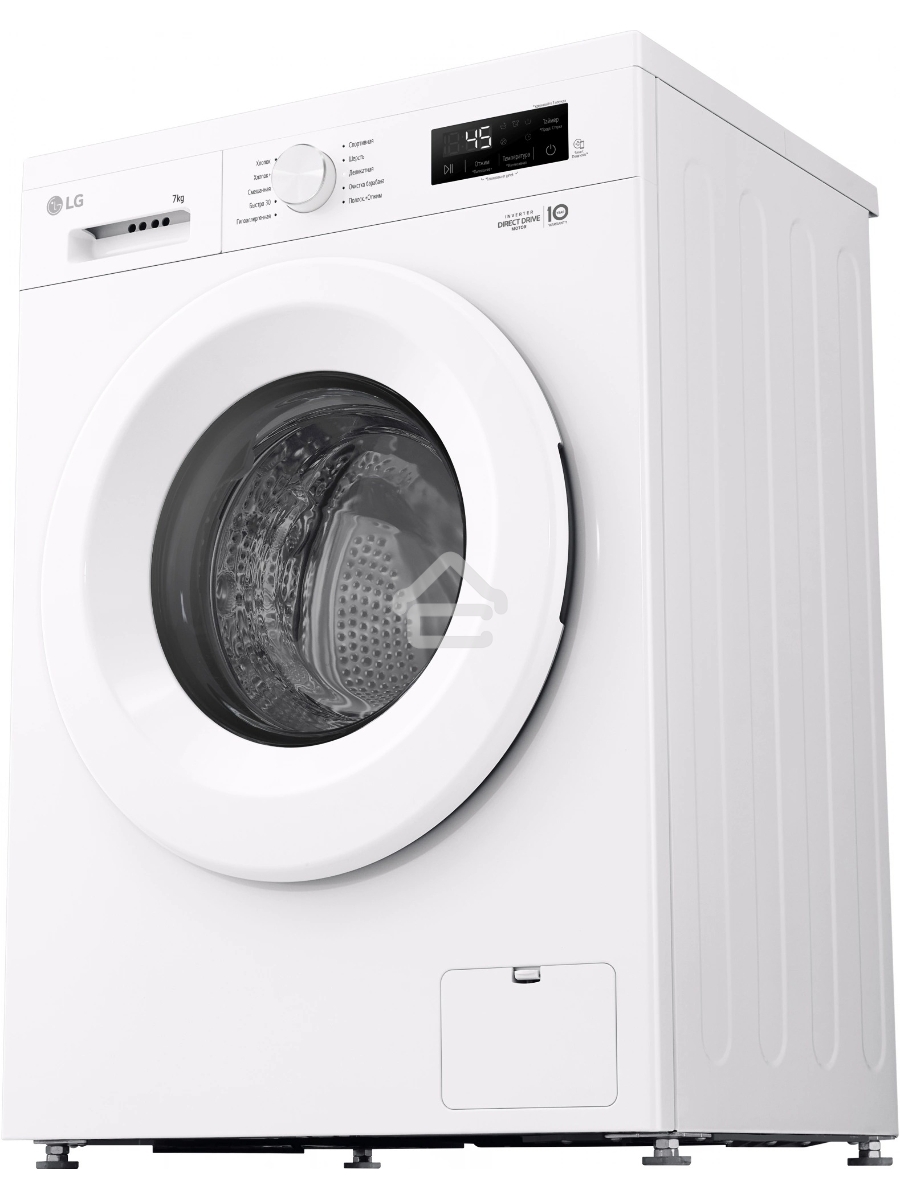 Стиральная машина LG F2Y1HS3W белый, загрузка фронтальная 7 кг, 1200 об/мин., класс: А