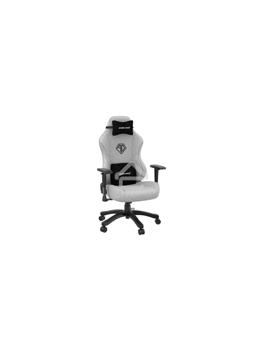 Кресло игровое Anda Seat Phantom 3, цвет серый, размер L (90кг), материал ткань (модель AD18)