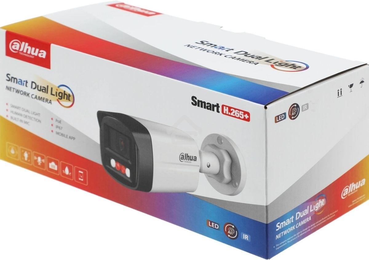 Камера видеонаблюдения IP Dahua DH-IPC-HFW1239TL1P-A-IL-0280B 2.8-2.8мм цв.