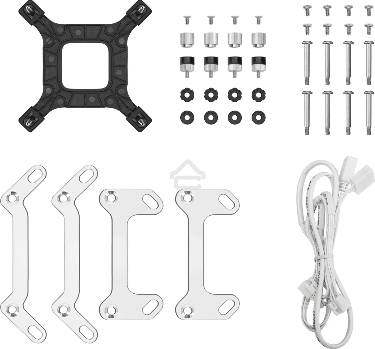 Система жидкостного охлаждения DEEPCOOL LT240 ARGb белый, 120 мм, алюминий/медь, 2400 об/мин, 38.71 дБ, 4 pin, 280 Вт