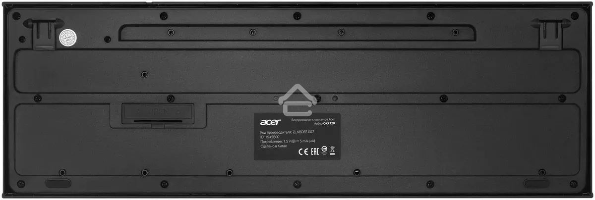 Клавиатура + мышь Acer OKR120 клав:черный мышь:черный USB беспроводная Multimedia
