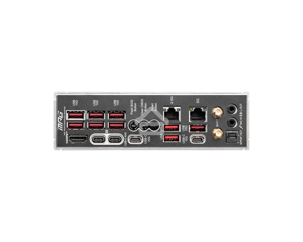 Материнская плата MSI MPG X870E CARBON WIFI, AM5, AMD X870E, 4xDDR5, 4xSATA, 4xM.2, 1xPCIe 5.0 x16, 1xPCIe 5.0 x4, 1xPCIe 4.0 x4, 1xHDMI, 2xUSB-C, 2x1Gb LAN, 9xUSB 3.2 Gen 2, 2xUSB4, 2x3.5 мм, 7.1, ATX