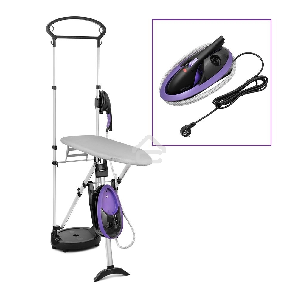 Гладильная система Kitfort КТ-992-1 1200Вт черный/фиолетовый