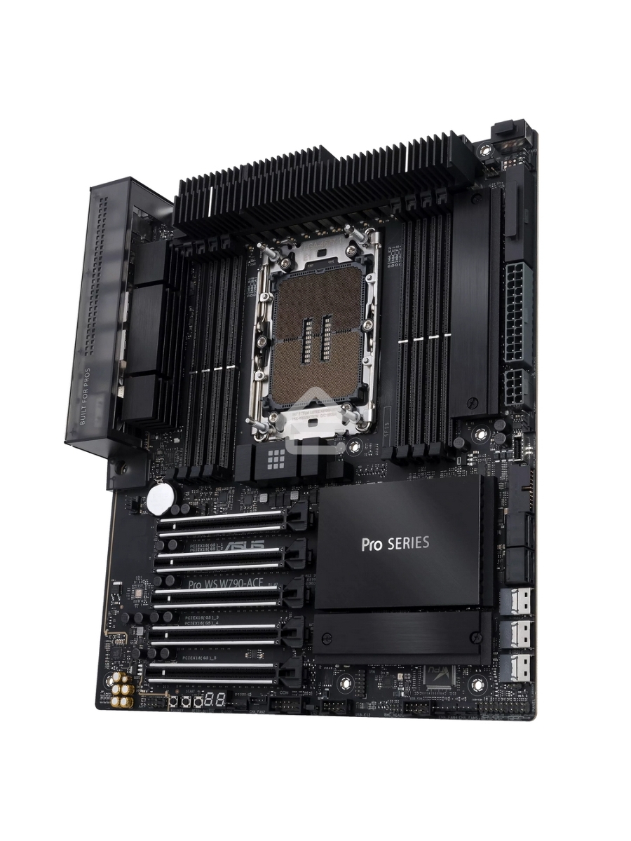 Серверная материнская плата ASUS Pro WS W790-ACE, LGA 4677, Intel W790, 8xDDR5, 4xSATA, 2xM.2, 5xPCIe 5.0 x16, 1xLAN 2.5Gb, 1xLAN 10Gb, 2xUSB 2.0 (9 pin), 1xUSB 3.2 Gen 1 (19 pin), 1xUSB 3.2 Gen 2x2 Type-C, 3.5 мм x5, SSI-CEB
