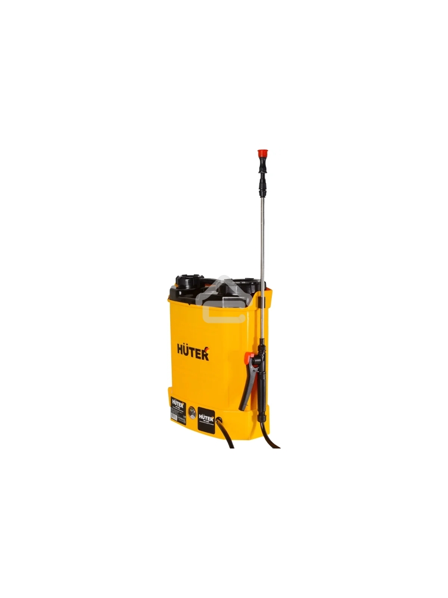 Опрыскиватель аккумуляторный Huter SP-12AC, аккумуляторный, ранцевый, 12л, желтый/черный