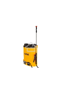 Опрыскиватель аккумуляторный Huter SP-12AC, аккумуляторный, ранцевый, 12л, желтый/черный