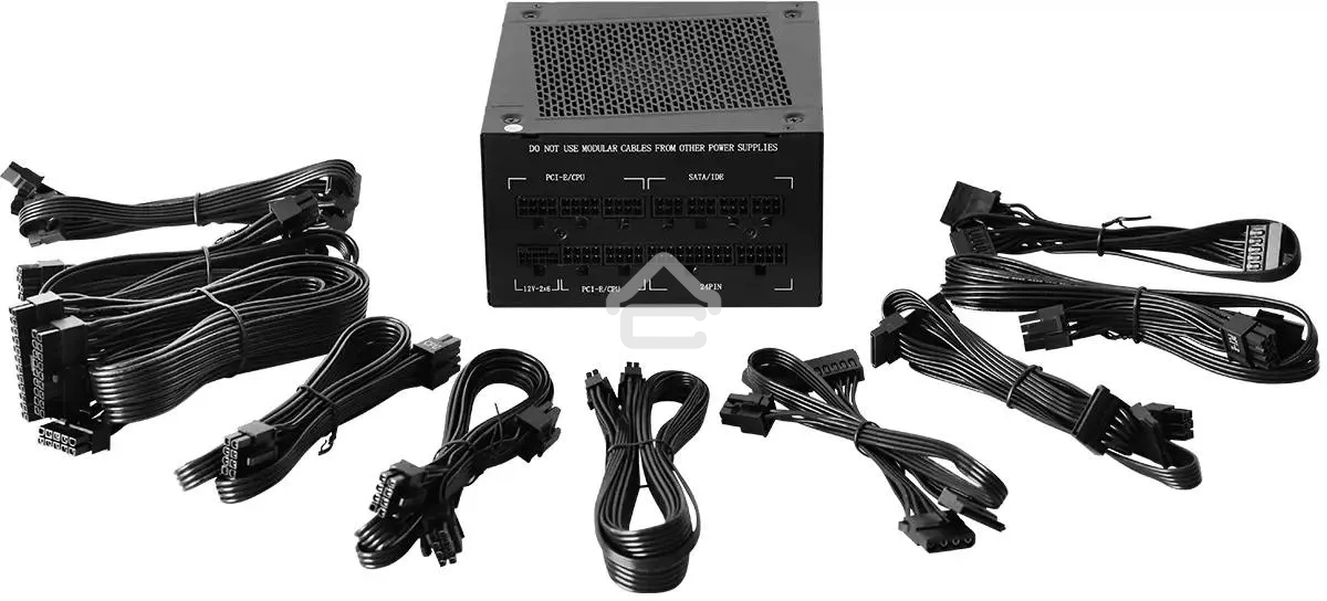 Блок питания Bloody BD-PS1250P, 1250 Вт, 80 PLUS Platinum, 140мм, модульный, черный
