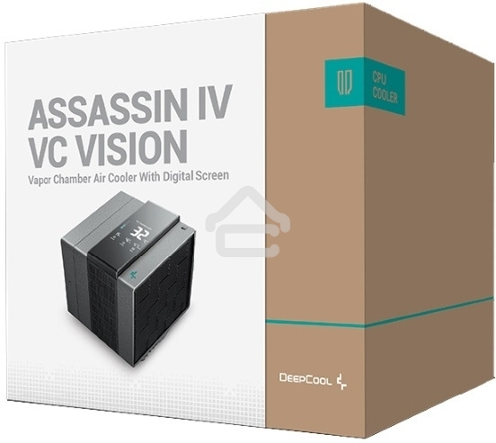 Кулер для процессора DEEPCOOL ASSASSIN IV VC VISION черный, 120 мм, алюминий/медь, 1800 об/мин, 29.3 дБ, 4 pin, 300 Вт, 172 мм