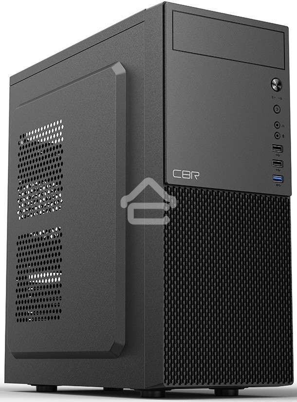 Компьютерный корпус CBR PCC-ATX-E188-WPSU ATX Miditower E188, без БП, 1*USB 3.0, 2*USB 2.0, HD Audio+Mic, черный