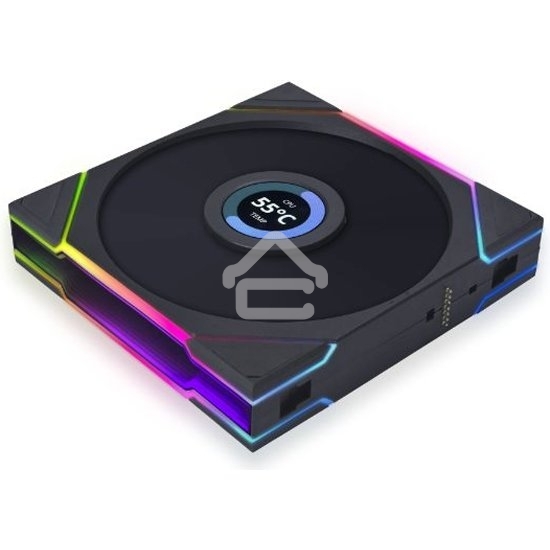 Корпусный вентилятор LIAN LI UNI FAN TL LCD (3pcs) G99.12TLLCD3B.00 черный 120мм 1900rpm 27db 7-pin