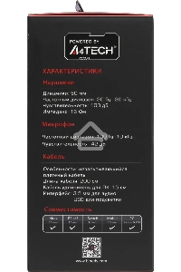 Наушники с микрофоном A4Tech Bloody G260p черный 2м мониторные USB оголовье (G260P)