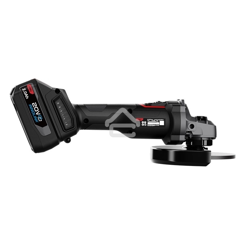 Угловая шлифовальная машина аккумуляторная Deli DC601, (2АКБ*4А·ч + ЗУ, 20В, 115мм, М14, 3500/6000/8500об/мин, сумка)