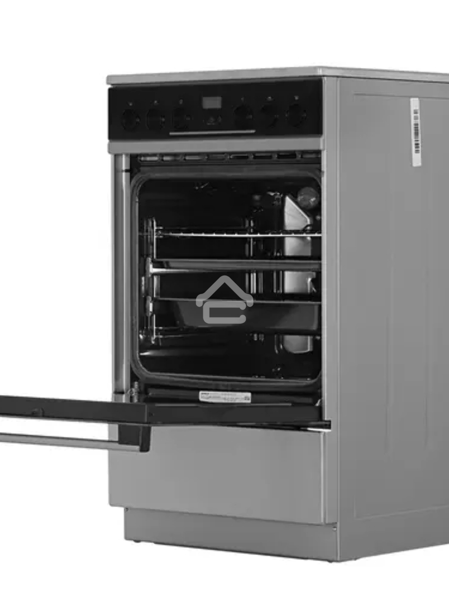 Плита электрическая Gorenje GEC5C61XPA серебристый, конфорок 4 электрических, духовка 70 л, 50 см x 85 см x 59.4 см
