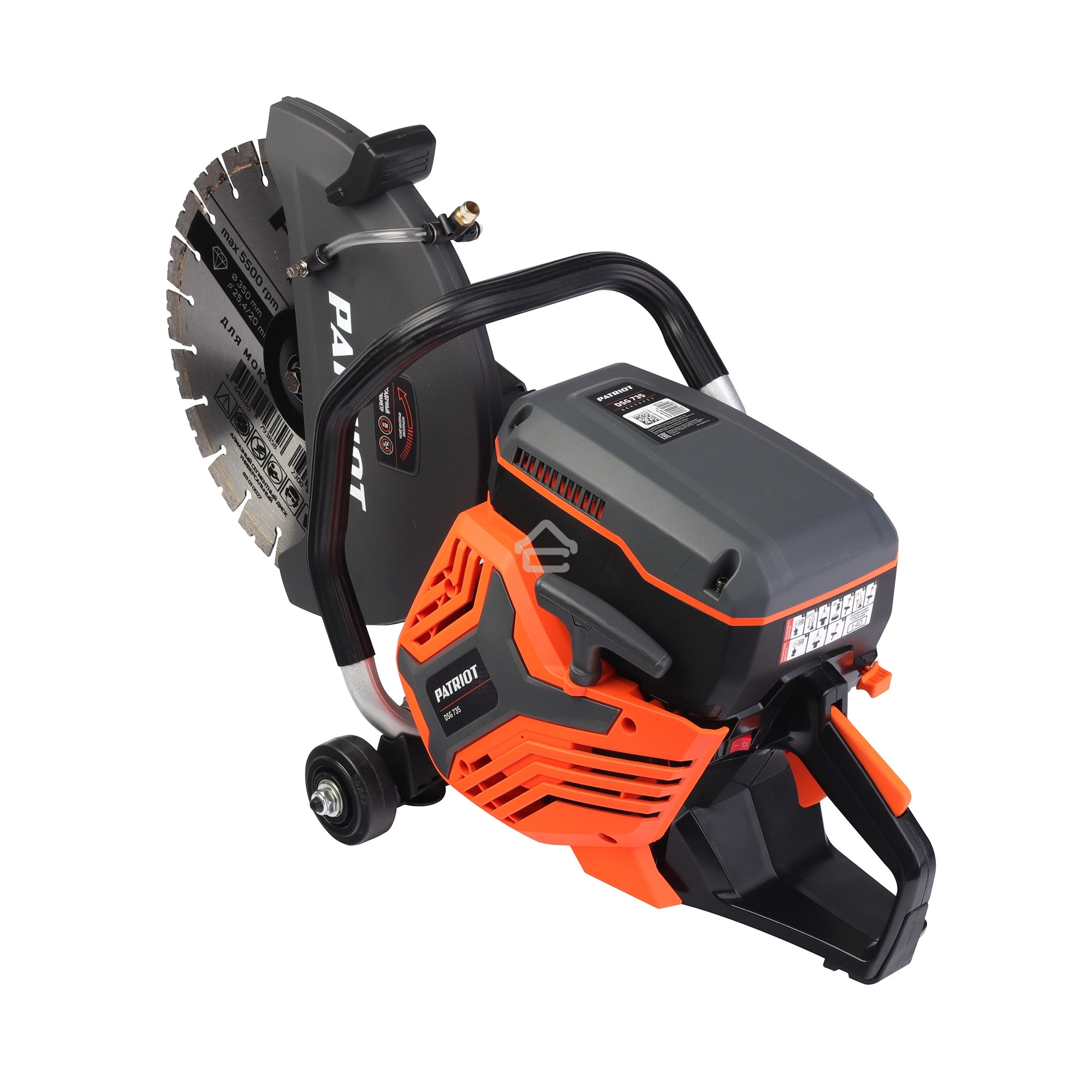 Бензорез PATRIOT DSG 735, 75сс, 4.8 л.с, 350мм