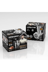Мясорубка Redmond RMG-1223 1000Вт черный/серебристый