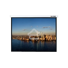 Настенный экран Lumien Master Picture LMP-100120 177х180см (рабочая область 98х172 см) Matte White FiberGlass (белый корпус) черн. кайма по периметру, возможность потолочн./настенного крепления, черн. кайма сверху 75 см 16:9