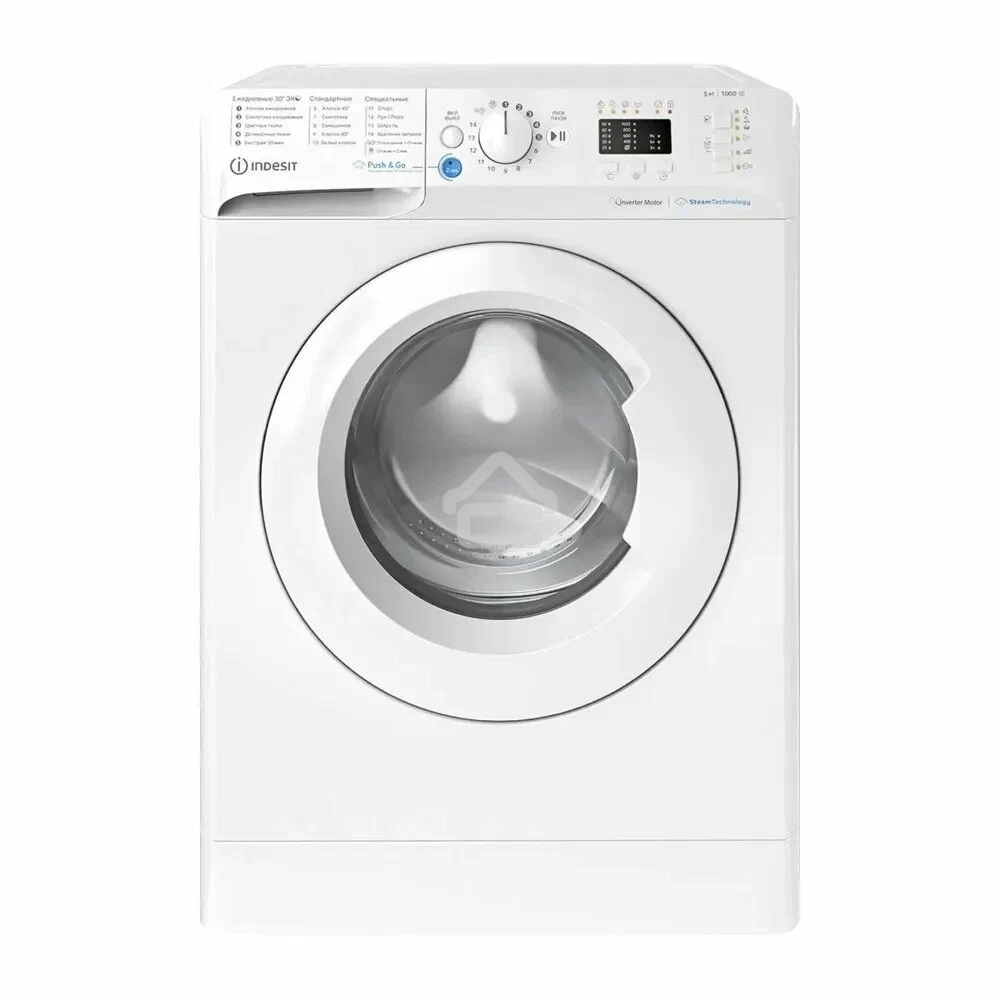 Стиральная машина Indesit BWSA 5109 WWV белый, загрузка фронтальная 5 кг, 1000 об/мин., класс: А
