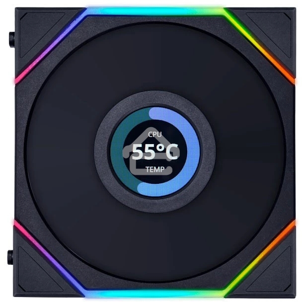 Корпусный вентилятор LIAN LI UNI FAN TL LCD (3pcs) G99.12TLLCD3B.00 черный 120мм 1900rpm 27db 7-pin