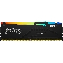 Оперативная память Kingston Fury Beast, DDR5, 16GB (1x16GB), 6000MHz, CL30, DIMM, с радиатором, RGB, черный