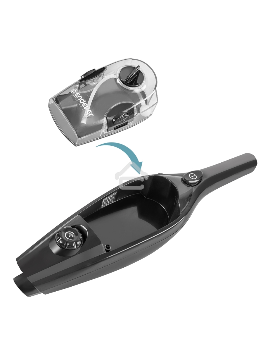 Паровая швабра Endever Odyssey Q-623 черный, 1600 Вт, 0,35 л