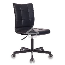 Кресло компьютерное Бюрократ CH-330M/BLACK черный, искусственная кожа, крестовина металл, без подлокотников