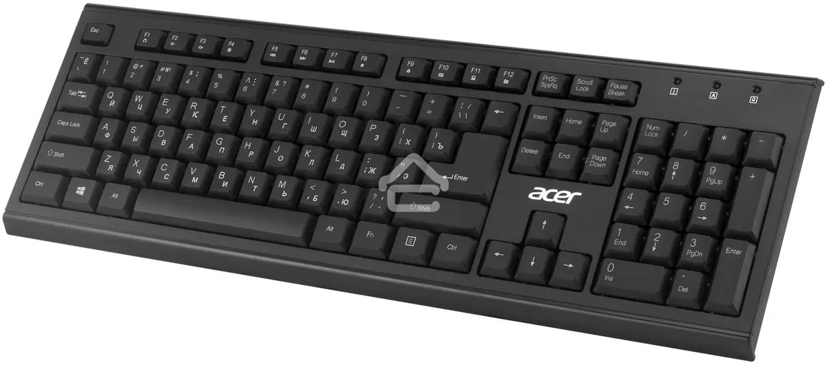 Клавиатура + мышь Acer OKR120 клав:черный мышь:черный USB беспроводная Multimedia
