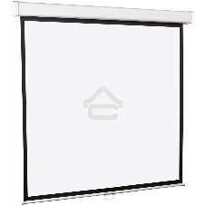 Настенный экран Lumien Master Picture LMP-100120 177х180см (рабочая область 98х172 см) Matte White FiberGlass (белый корпус) черн. кайма по периметру, возможность потолочн./настенного крепления, черн. кайма сверху 75 см 16:9