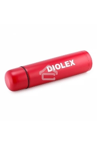 Термос Diolex DX-1000-2R 1000 мл, красный, с узким горлом