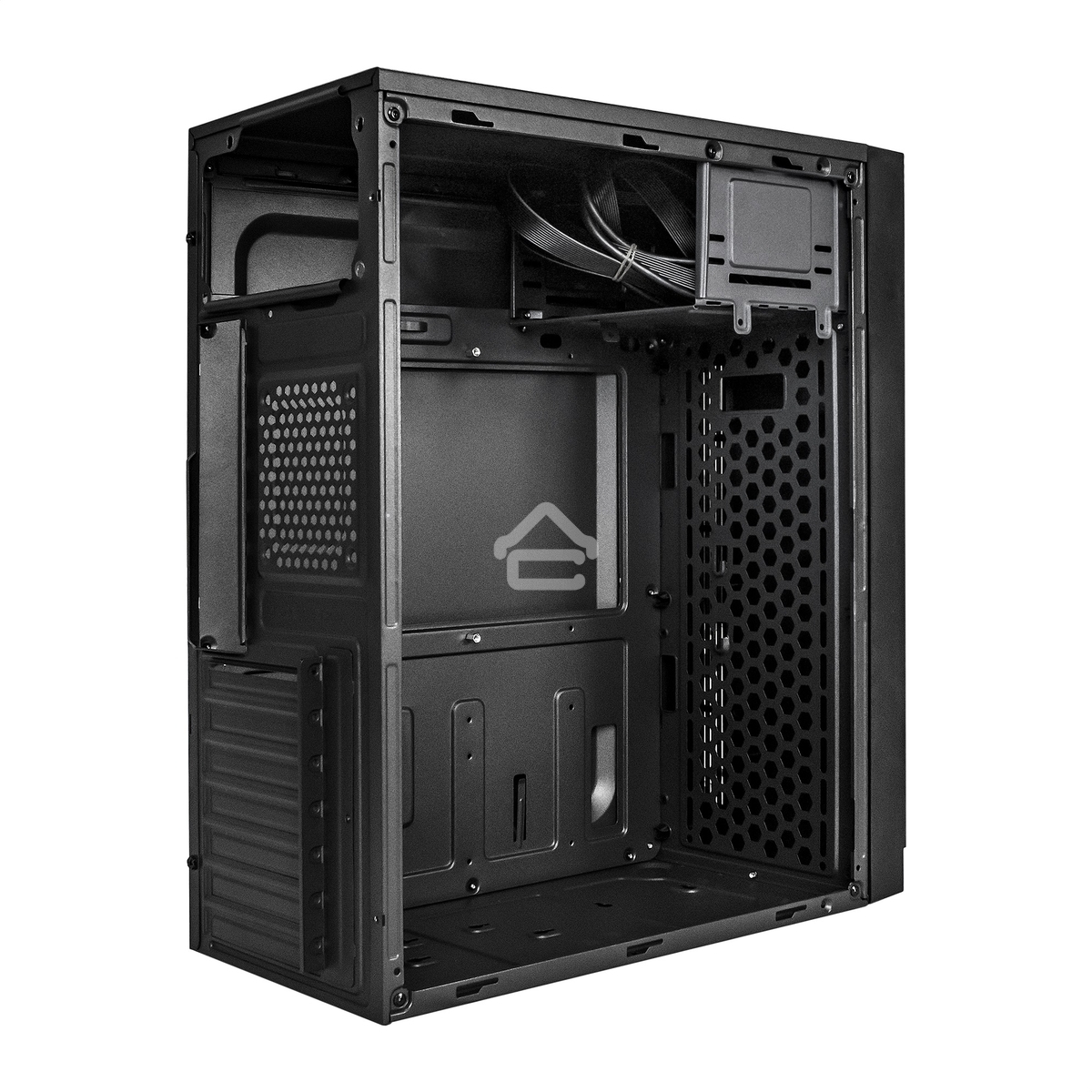 Компьютерный корпус Miditower ExeGate EX290190RUS AA-442U2-AA500 (ATX, AA500 8 см, 1хUSB+2хUSB 3.0, аудио, черный)