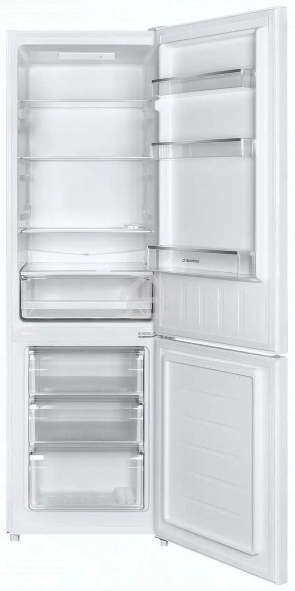 Холодильник Maunfeld MFF176SFW белый двухкамерный 187/75л морозилка снизу, ручная разморозка