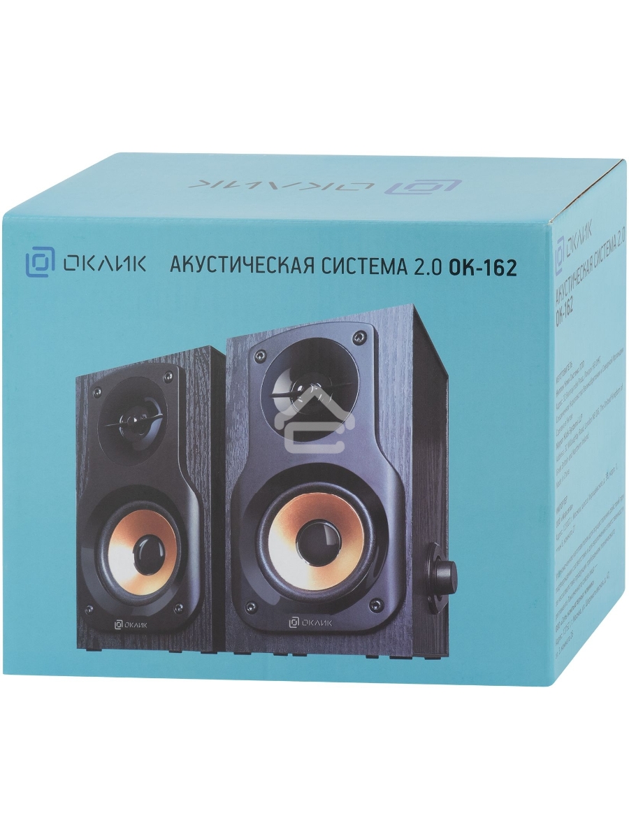 Колонки Oklick OK-162 2.0 темное дерево 8Вт