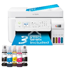 МФУ струйное Epson EcoTank L5296 (C11CJ65411) белый, A4, ч/б печ. 33стр/мин., цв. печ. 15стр/мин., 5760x1440 DPI, 2400х1200 DPI, USB, Ethernet, Wi-Fi