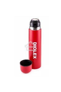 Термос Diolex DX-1000-2R 1000 мл, красный, с узким горлом