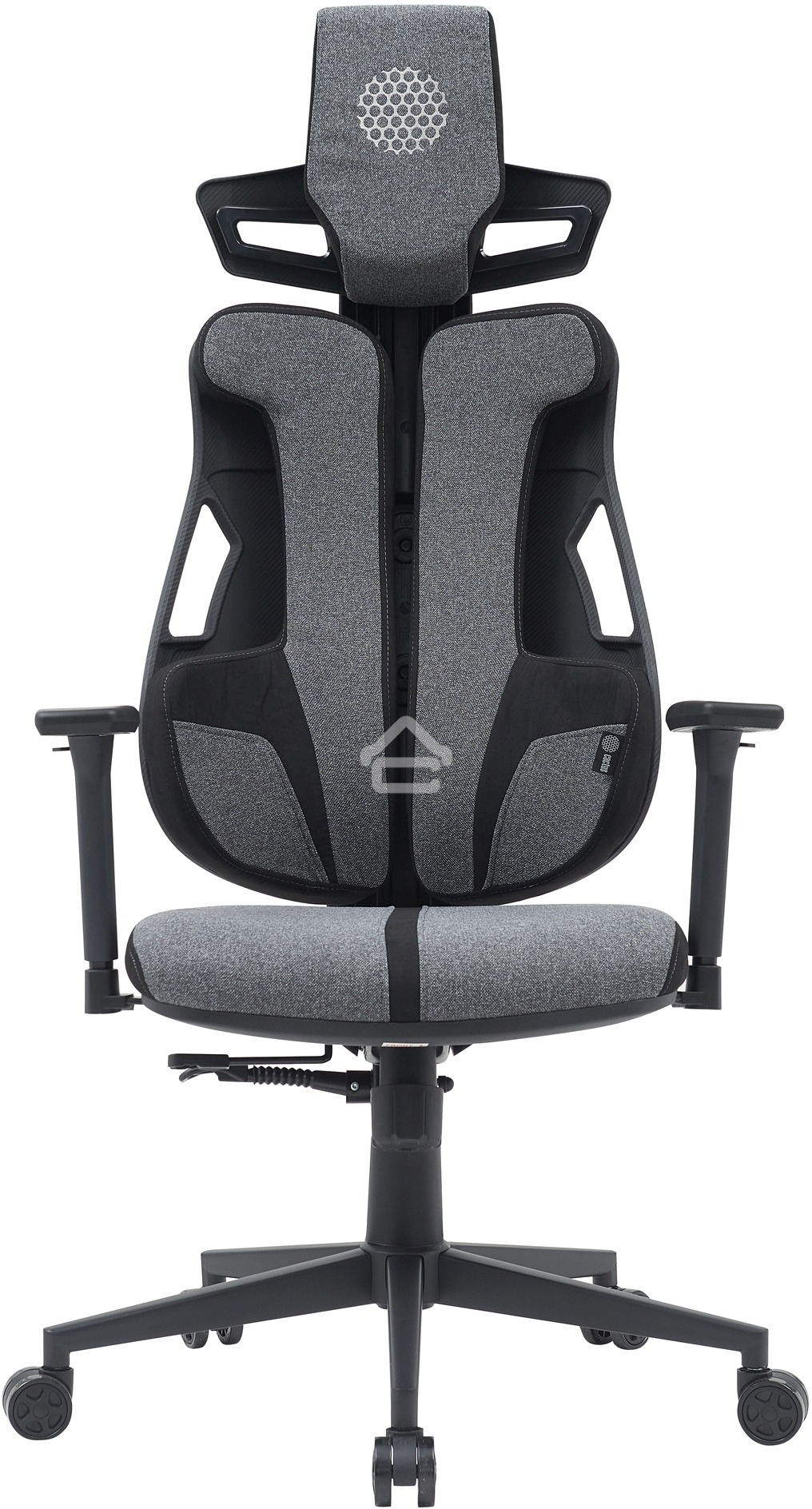 Кресло компьютерное Cactus CS-CHR-DUO-GYBK серый/черный