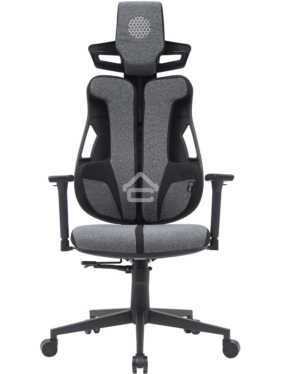 Кресло компьютерное Cactus CS-CHR-DUO-GYBK серый/черный