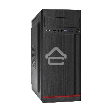 Компьютерный корпус Miditower ExeGate EX290190RUS AA-442U2-AA500 (ATX, AA500 8 см, 1хUSB+2хUSB 3.0, аудио, черный)