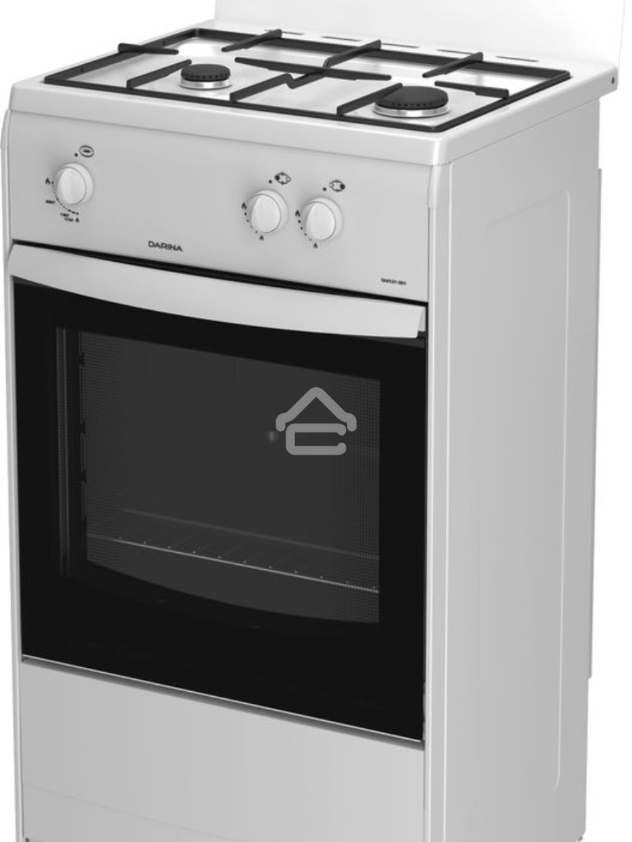 Плита газовая Darina 1AS GM 521 001 W белый/черный, конфорок 2 шт, духовка 45 л, 50 см x 85 см x 41 см