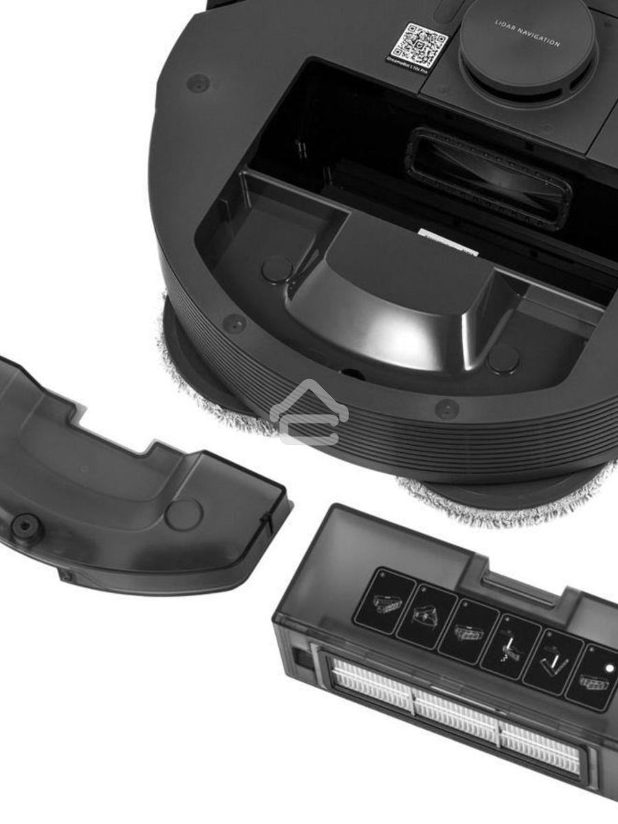 Робот-пылесос Xiaomi Dreame DreamerBot L10s Pro (RLS6L) чёрный, 5200 мАч Li-Ion, уборка влажная/сухая, пылесборник контейнер 0.45 л
