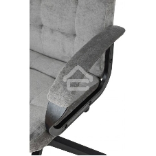 Кресло руководителя Бюрократ CH 002 Fabric Light-19 серый, крестов. пластик