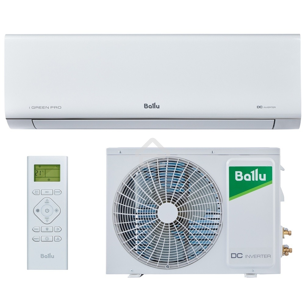 Наружный блок сплит-системы Ballu iGreen Pro DC BSAGI/out-12HN8_V4 инвертор, 11850 BTU, 33 м², охлаждение, обогрев, осушение