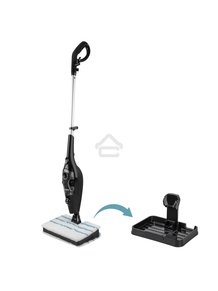 Паровая швабра Endever Odyssey Q-623 черный, 1600 Вт, 0,35 л